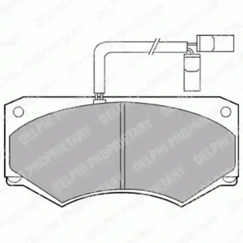 Тормозные колодки дисковые передняя ось DELPHI LP903