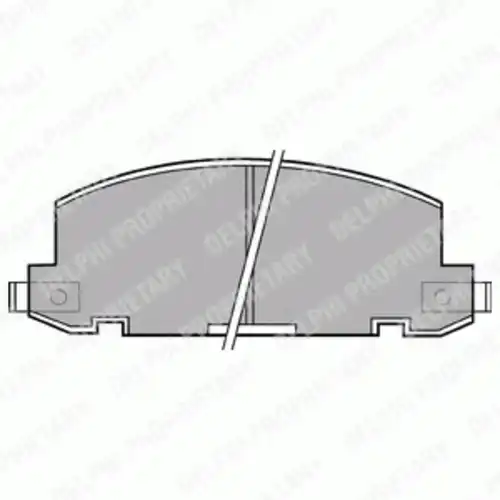 Тормозные колодки дисковые передняя ось DELPHI LP412