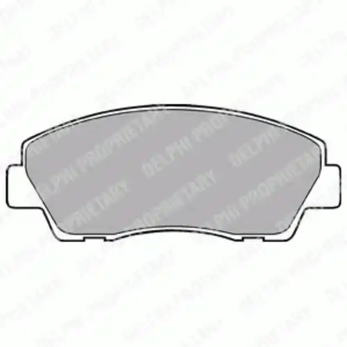 Тормозные колодки дисковые передняя ось DELPHI LP870