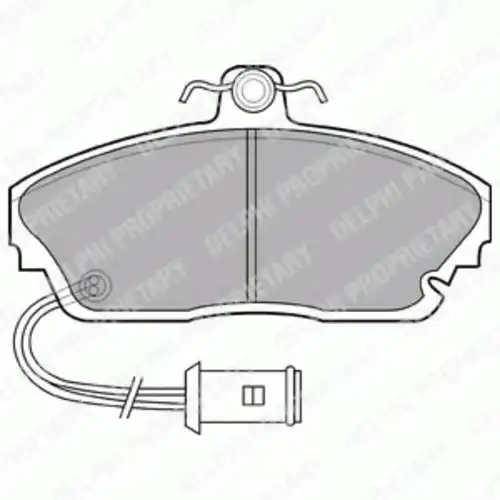 Тормозные колодки дисковые передняя ось DELPHI LP559