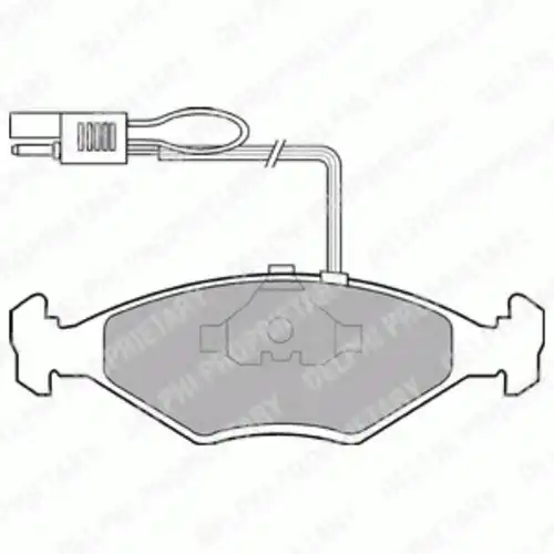 Тормозные колодки дисковые передняя ось DELPHI LP604