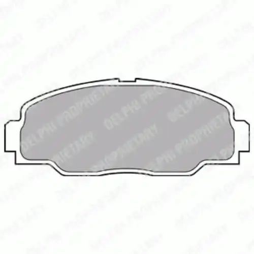 Тормозные колодки дисковые передняя ось DELPHI LP988