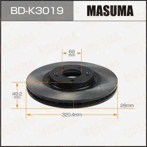 Тормозной диск MASUMA BDK3019