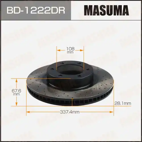 Тормозной диск MASUMA BD-1222DR