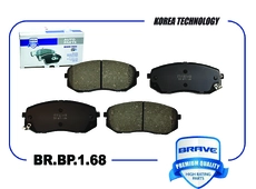 Тормозные колодки дисковые BRAVE BR.BP.1.68