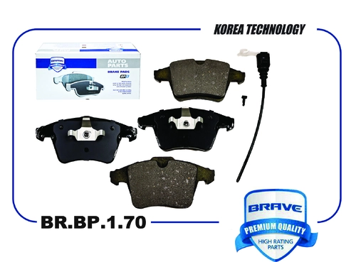 Тормозные колодки дисковые BRAVE BR.BP.1.70