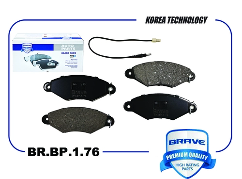 Тормозные колодки дисковые BRAVE BR.BP.1.76