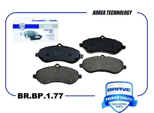 Тормозные колодки дисковые BRAVE BR.BP.1.77