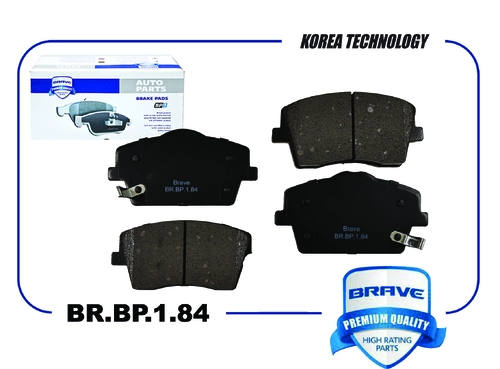 Тормозные колодки дисковые BRAVE BR.BP.1.84