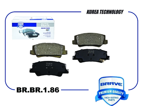 Тормозные колодки дисковые BRAVE BR.BP.1.86