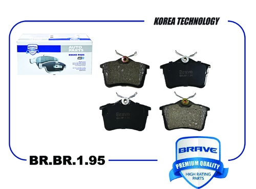 Тормозные колодки дисковые BRAVE BR.BP.1.95