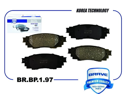 Тормозные колодки дисковые BRAVE BR.BP.1.97