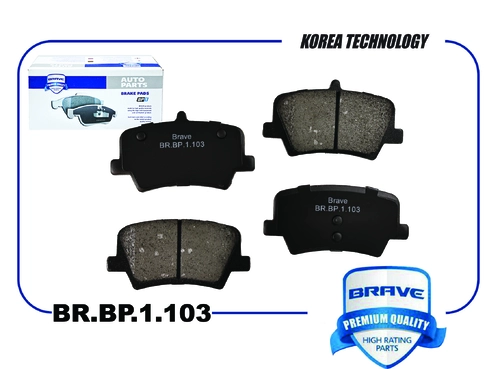 Тормозные колодки дисковые BRAVE BR.BP.1.103