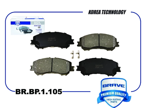 Тормозные колодки дисковые BRAVE BR.BP.1.105