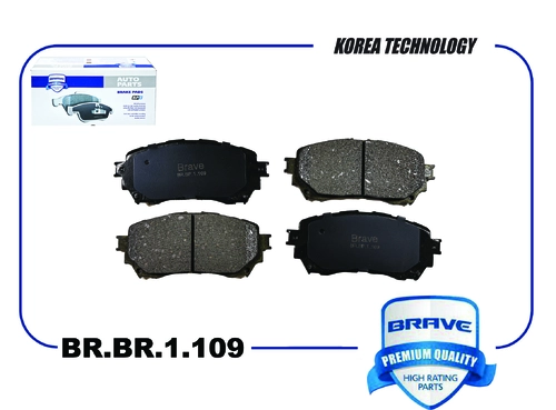 Тормозные колодки дисковые BRAVE BR.BP.1.109