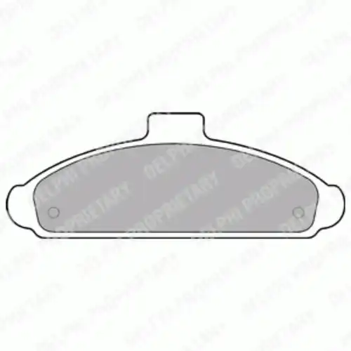 Тормозные колодки дисковые передняя ось DELPHI LP738