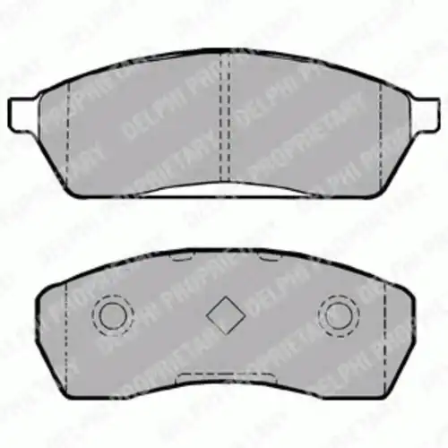 Тормозные колодки дисковые передняя ось DELPHI LP1026