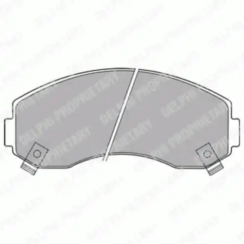 Тормозные колодки дисковые передняя ось DELPHI LP1433