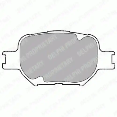 Тормозные колодки дисковые передняя ось DELPHI LP1446