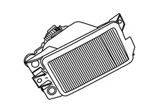 Противотуманка VW GOLF3, VENTO 91-- R 370975 WXQP