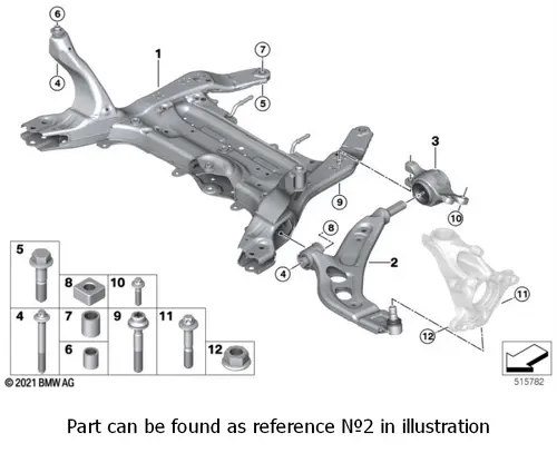 wishbone, left ! \BMW 31 10 8 846 543