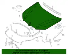 aluminium engine hood ! \BMW 41 00 9 629 102