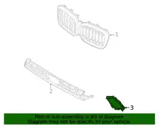 air inlet finisher, left ! \BMW 51 11 9 451 143