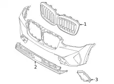 air inlet finisher, left ! \BMW 51 11 9 451 143
