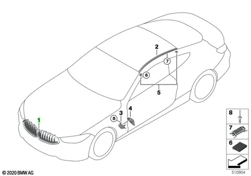 Решетка радиатора BMW 51 13 7 930 646