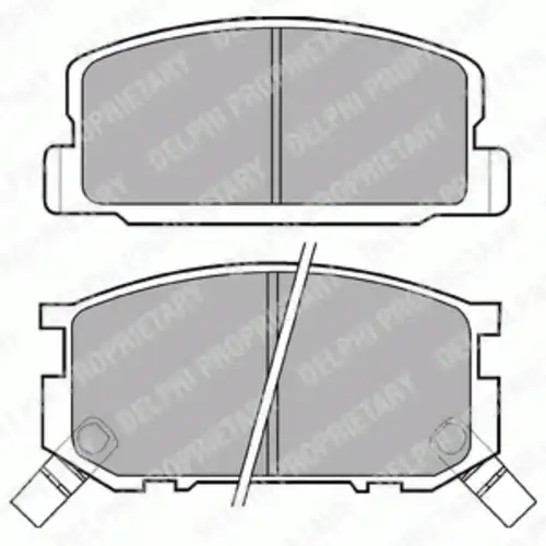 Тормозные колодки дисковые передняя ось DELPHI LP402