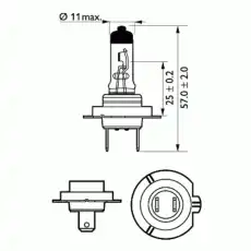 Автолампа галогенная PX26d PHILIPS 12972NGSDLS2 H7 12