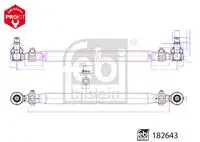 Рулевая тяга FEBI 182643