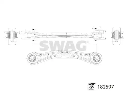 Рычаг подвески SWAG 33 10 8673