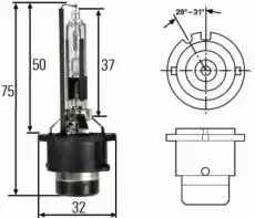 Автолампа ксеноновая HELLA 8GS 007 001-121 D2R