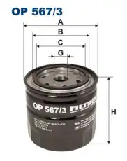 Фильтр масляный FILTRON OP 567