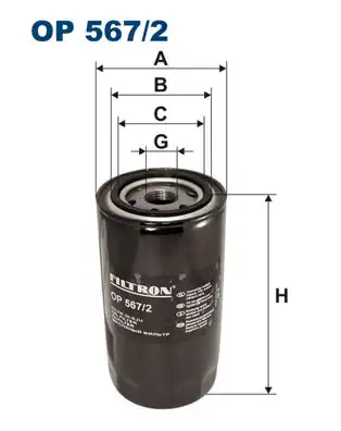Фильтр масляный FILTRON OP 567
