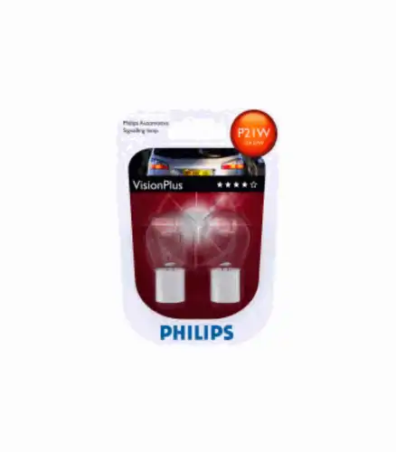 Автолампа BA15s PHILIPS 12498VPB2 P21W
