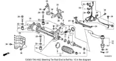 Рулевой наконечник ACURA 53560TK4A01