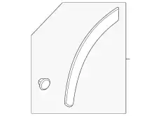 MOULDING-FILLET,FRONT LH 638616RA0A NISSAN