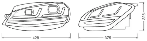 Фара OSRAM LEDHL109-GTI LHD