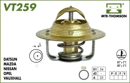 Термостат системы охлаждения MTE-THOMSON VT259.82