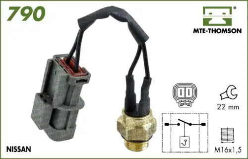 Термовыключатель, вентилятор радиатора 790.95/88 MTE-THOMSON