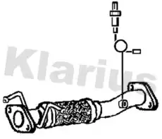 Труба выхлопного газа 302151 KLARIUS