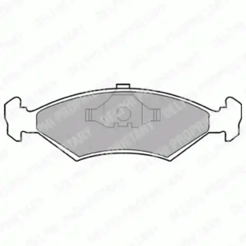 Тормозные колодки дисковые передняя ось DELPHI LP204