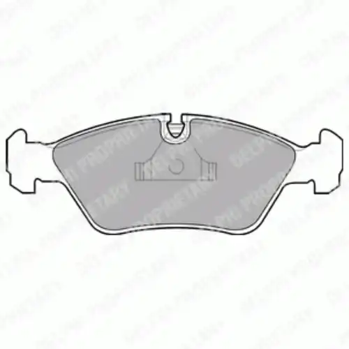 Тормозные колодки дисковые передняя ось DELPHI LP441