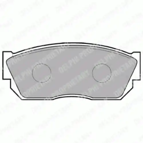 Тормозные колодки дисковые передняя ось DELPHI LP355