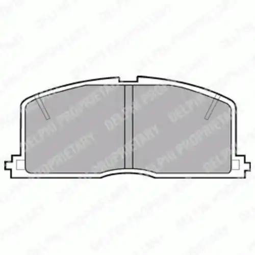 Тормозные колодки дисковые передняя ось DELPHI LP460