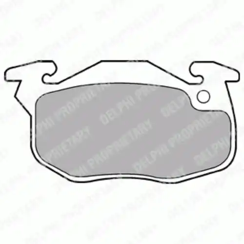 Тормозные колодки дисковые передняя ось DELPHI LP1053
