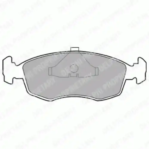 Тормозные колодки дисковые передняя ось DELPHI LP587