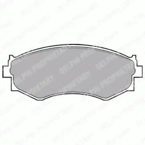 Тормозные колодки дисковые передняя ось DELPHI LP645